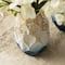 Glitzhome® Abstract Ombre Blue & Gold Metal Floor Vases Set